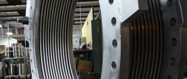 large diameter stainless steel expansion joint with tie rods