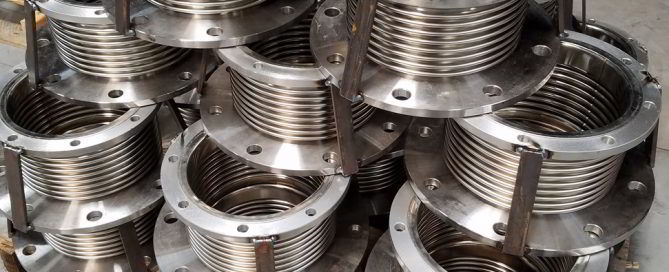 10" MTU exhaust expansion joints with integral floating flanges and multi-ply high performance bellows