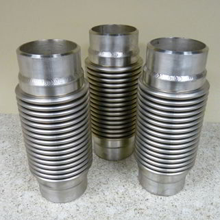 P1070383-1000-1000 stainless steel metal bellows expansion joint with beveled ends for welding